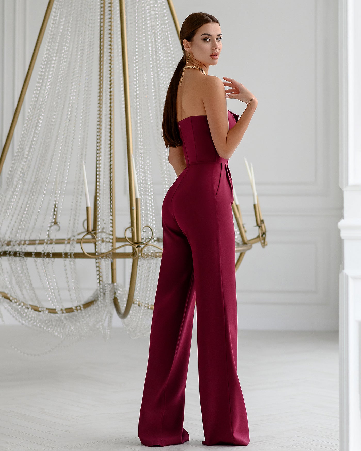 Bordeaux CORSET JUMPSUIT (ARTICLE 066)