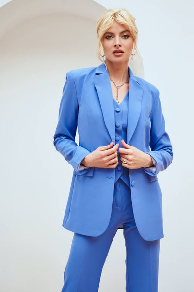 Blue REGULAR-FIT 3-PIECE SUIT (ARTICLE 402)