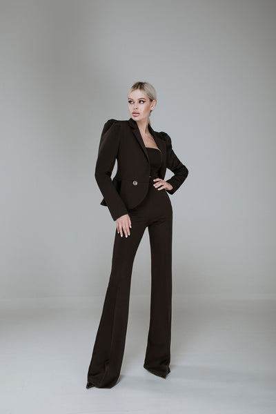 Black DOUBLE BREASTED SUIT 2-PIECE (ARTICLE C333)