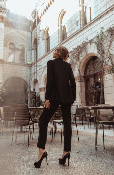 Black SINGLE-BREASTED SUIT 2-PIECE (article 400)