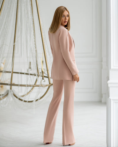 Beige Regular-Fit 3-Piece Suit (article 402)