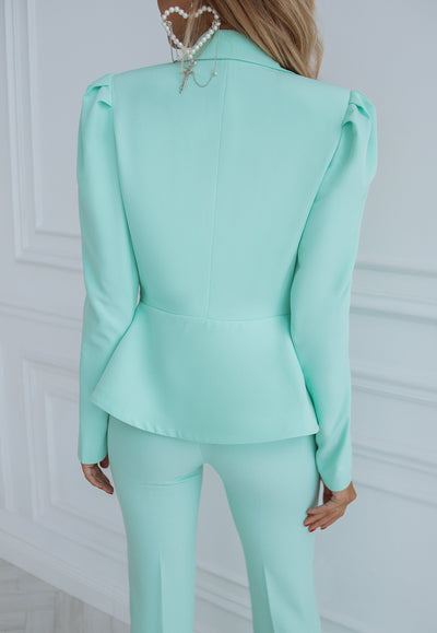 Tiffany-Blue Double Breasted Suit 2-Piece (article C333)