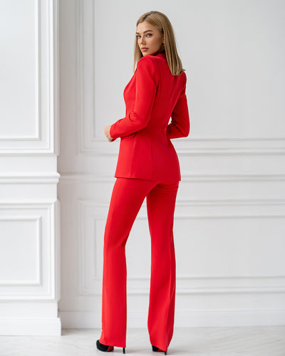 Red SINGLE-BREASTED SUIT 2-PIECE (ARTICLE 354)