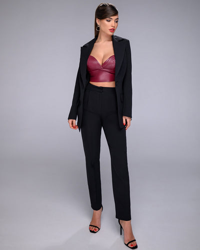 Black SINGLE-BREASTED SUIT 2-PIECE (article 400)