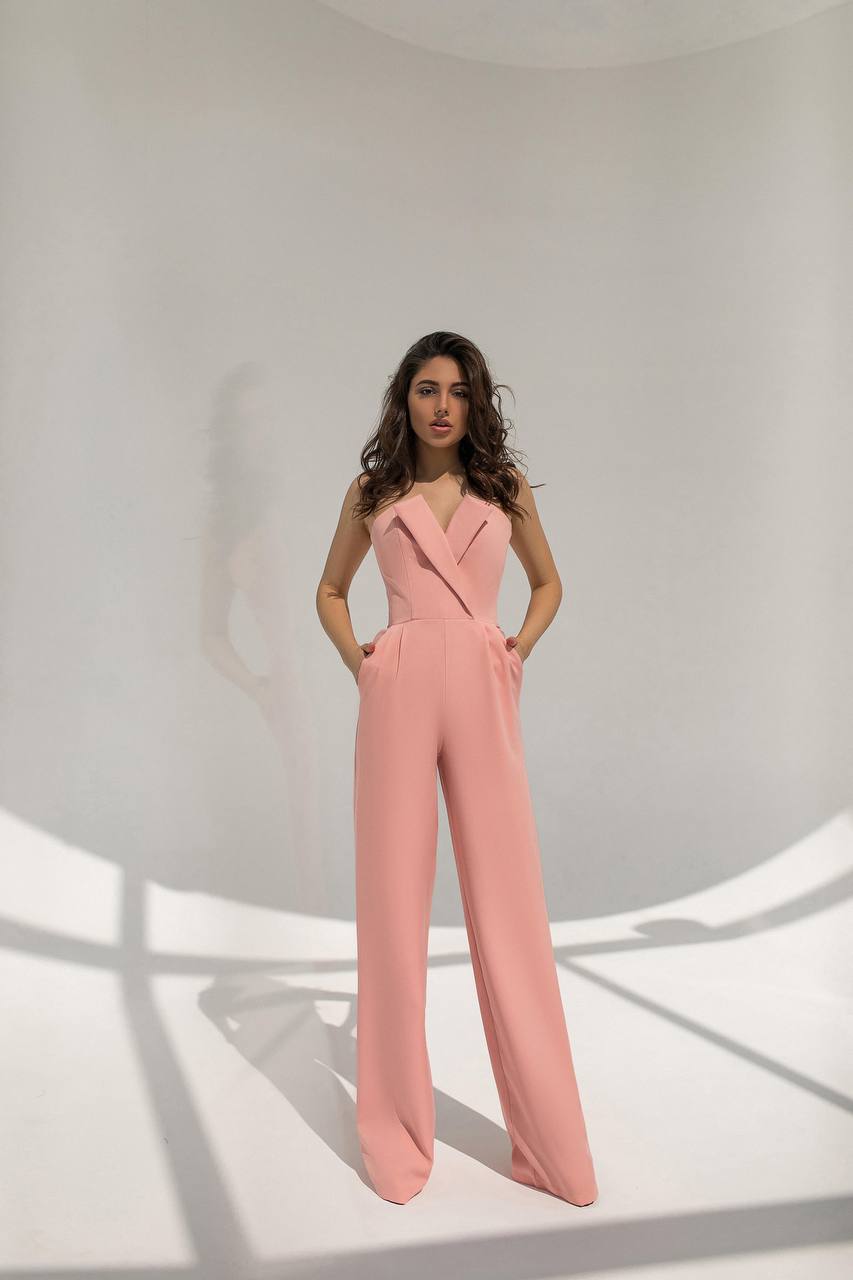 Dusty Pink Corset Jumpsuit (article 066)