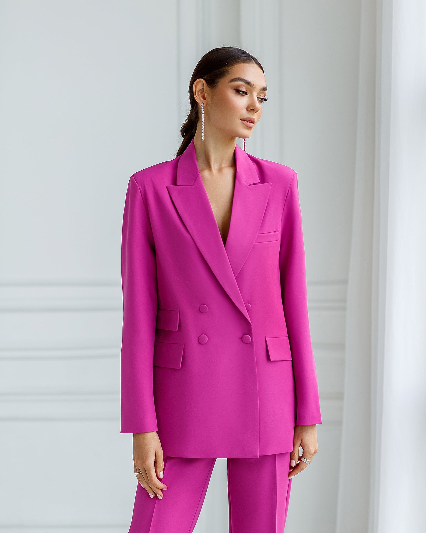 Purple Double-Breasted Suit 2-Piece (article 404)