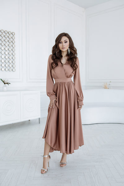 Mocco MIDI LONG SLEEVE DRESS (ARTICLE C393)