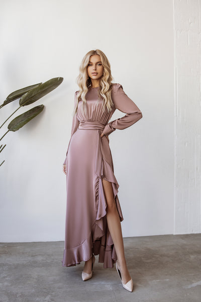 Fraise THIGH-SLIT MAXI DRESS (ARTICLE C257)