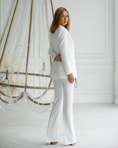 White REGULAR-FIT 3-PIECE SUIT (ARTICLE 402)