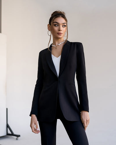 Black Shawl Lapel Suit 2-Piece (article 314)