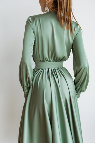 Olive MIDI LONG SLEEVE DRESS (ARTICLE C393)