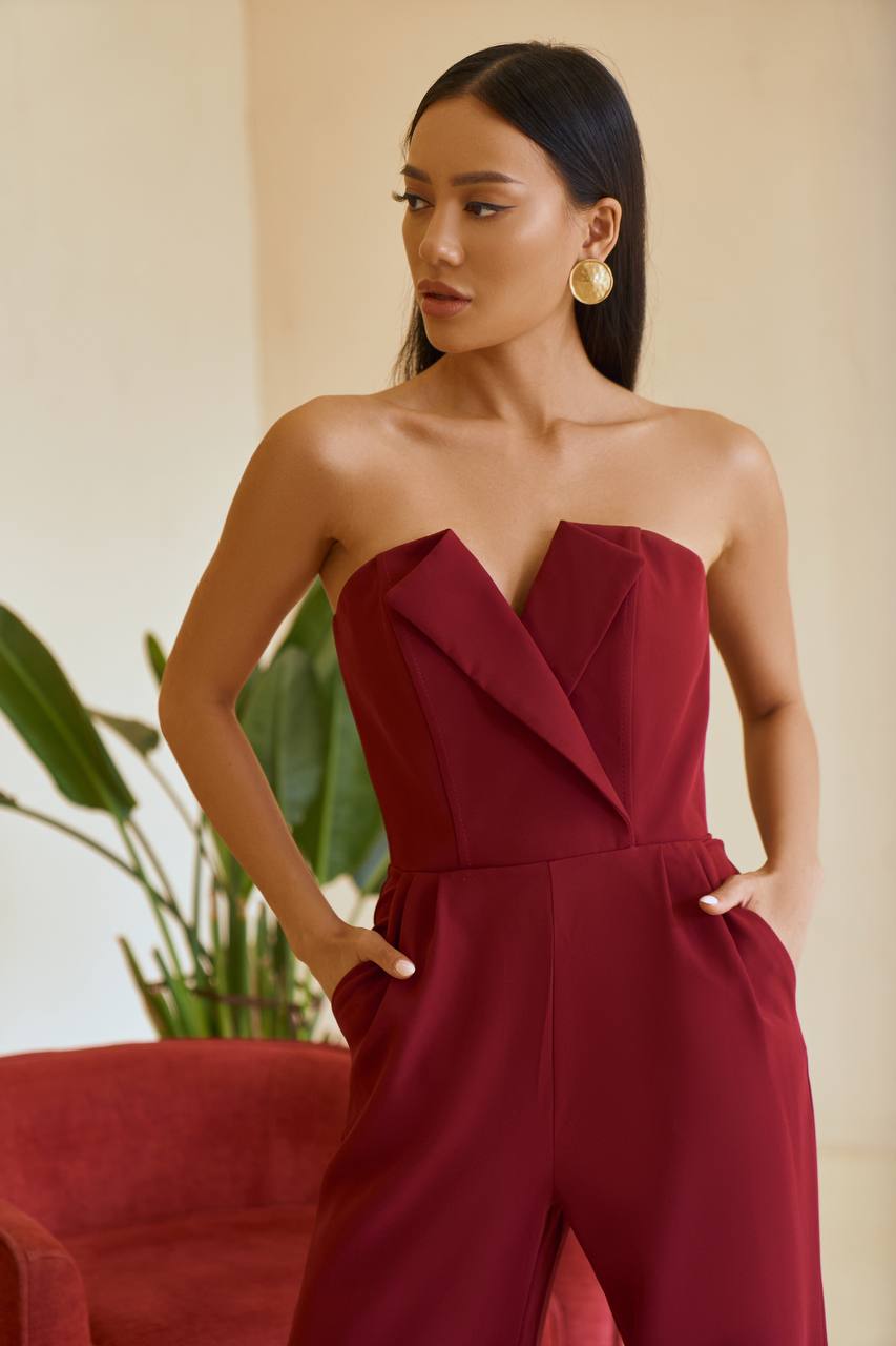 Bordeaux CORSET JUMPSUIT (ARTICLE 066)