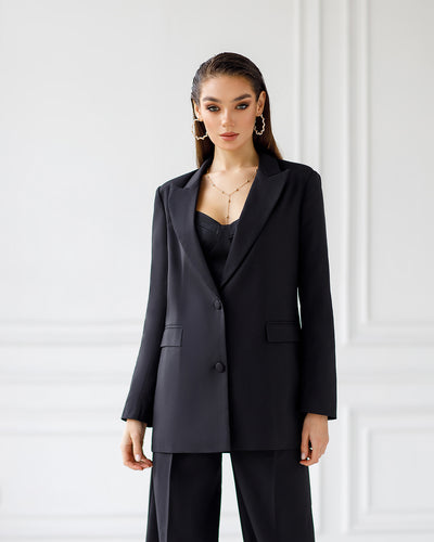 Black OVERSIZED 2-PIECE SUIT (ARTICLE 410)