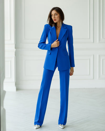 Blue SINGLE-BREASTED SUIT 2-PIECE (ARTICLE 354)