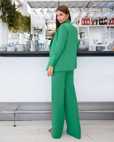 Green DOUBLE BREASTED SUIT 3-PIECE (ARTICLE 300)