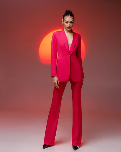 Crimson Shawl Lapel Suit 2-Piece (article 314)