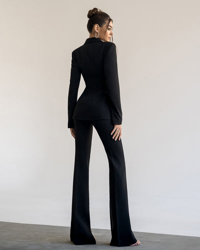 Black SINGLE-BREASTED SUIT 2-PIECE (ARTICLE 332)