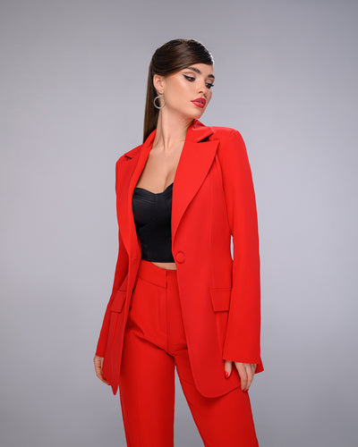 Red Single-Breasted Suit 2-Piece (article 400)