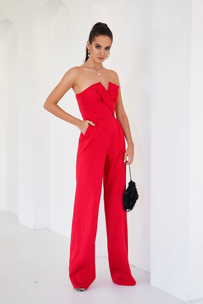 Red Corset Jumpsuit (article 066)