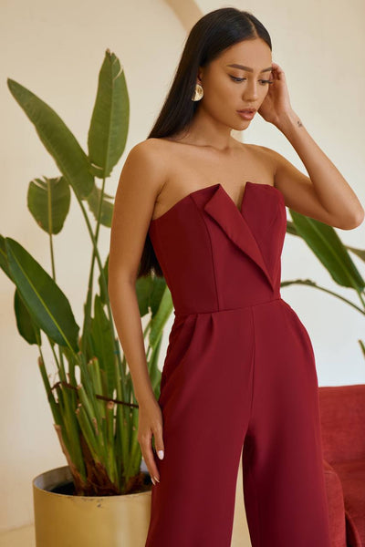 Bordeaux CORSET JUMPSUIT (ARTICLE 066)