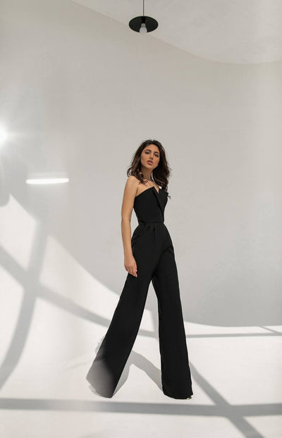 Black CORSET JUMPSUIT (ARTICLE 066)