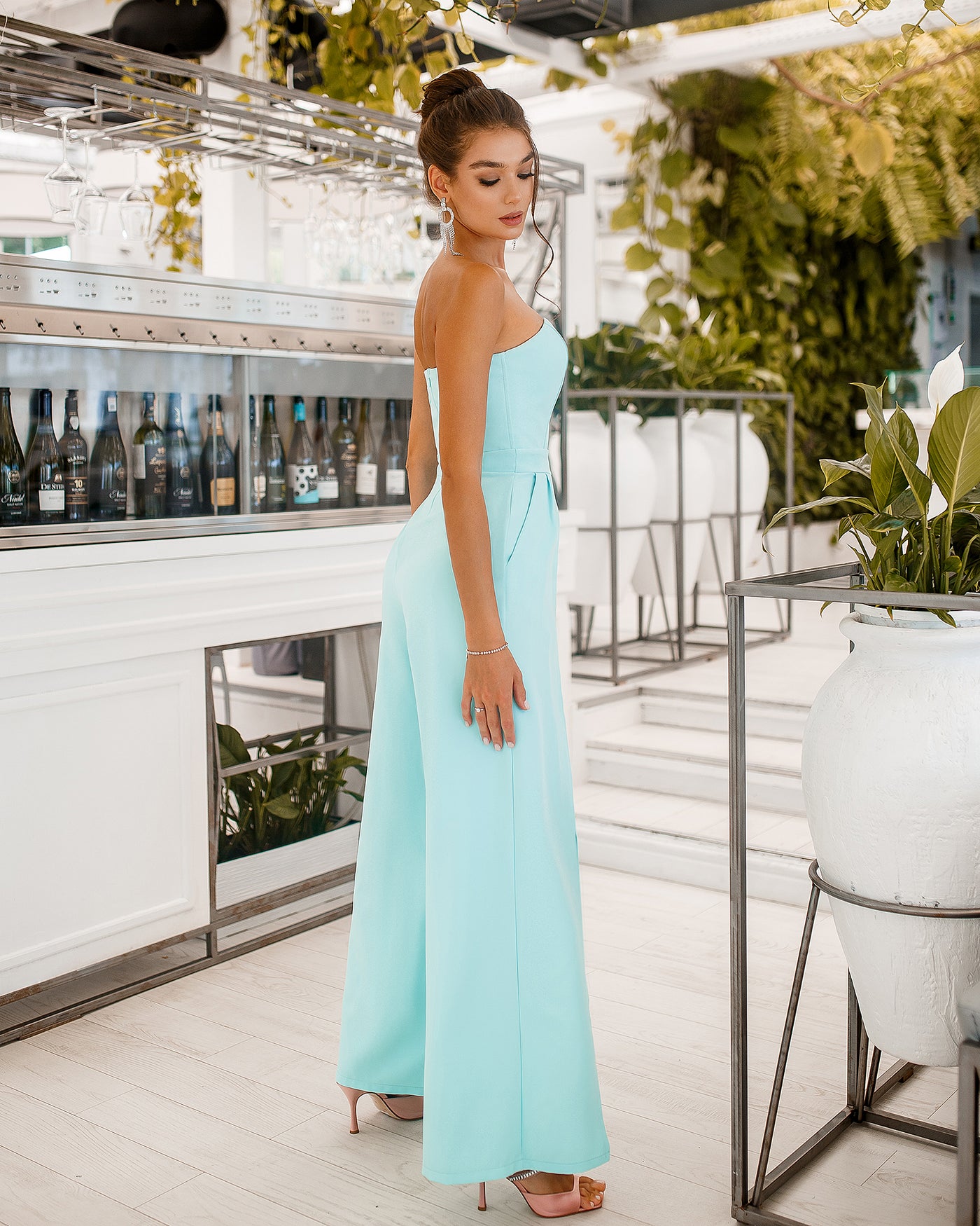 Tiffany STRAPLESS V-NECK JUMPSUIT (ARTICLE 323)