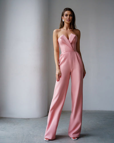 Dusty Pink Corset Jumpsuit (article 066)