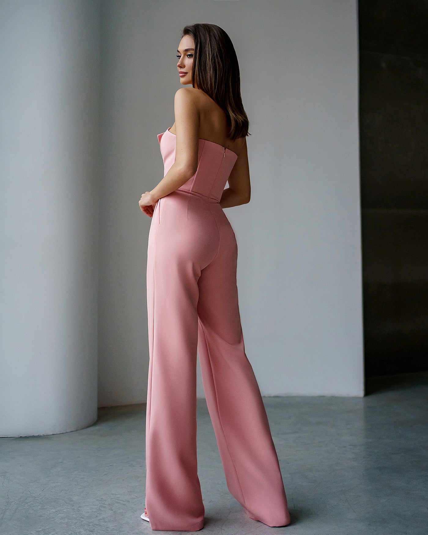 Dusty Pink Corset Jumpsuit (article 066)