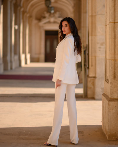 White REGULAR-FIT 3-PIECE SUIT (ARTICLE 402)