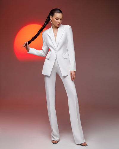 White SINGLE-BREASTED SUIT 2-PIECE (ARTICLE 354)