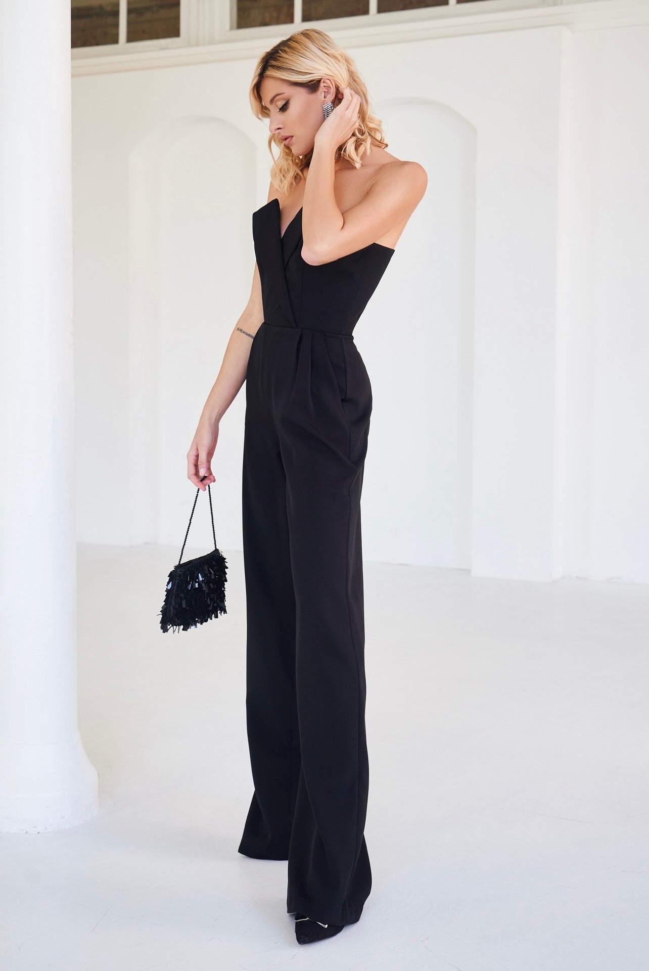 Black CORSET JUMPSUIT (ARTICLE 066)