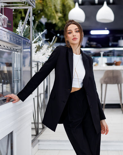 Black OVERSIZED 2-PIECE SUIT (ARTICLE 410)