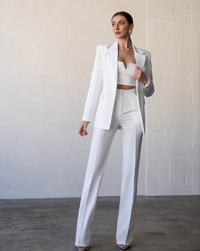 White SINGLE-BREASTED SUIT 2-PIECE (ARTICLE 354)