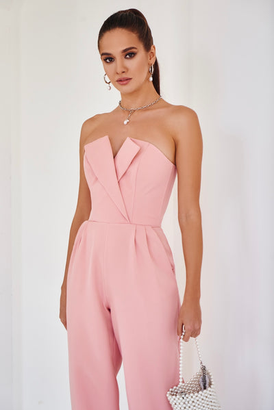 Dusty Pink Corset Jumpsuit (article 066)