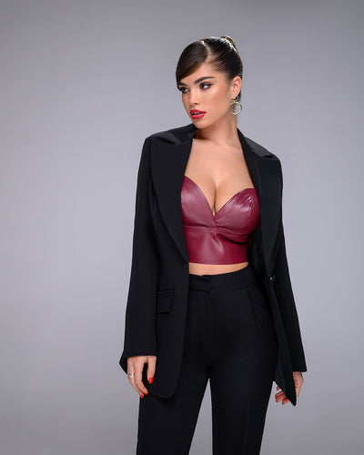 Black SINGLE-BREASTED SUIT 2-PIECE (article 400)