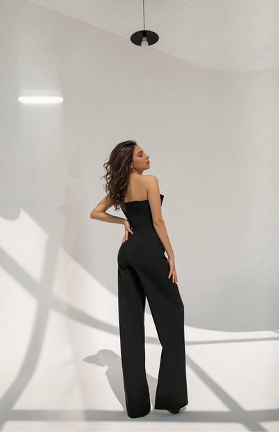 Black CORSET JUMPSUIT (ARTICLE 066)