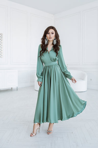 Olive MIDI LONG SLEEVE DRESS (ARTICLE C393)