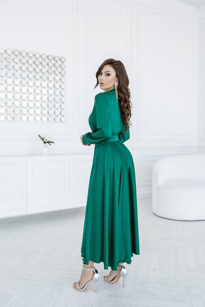 Emerald MIDI LONG SLEEVE DRESS (ARTICLE C393)