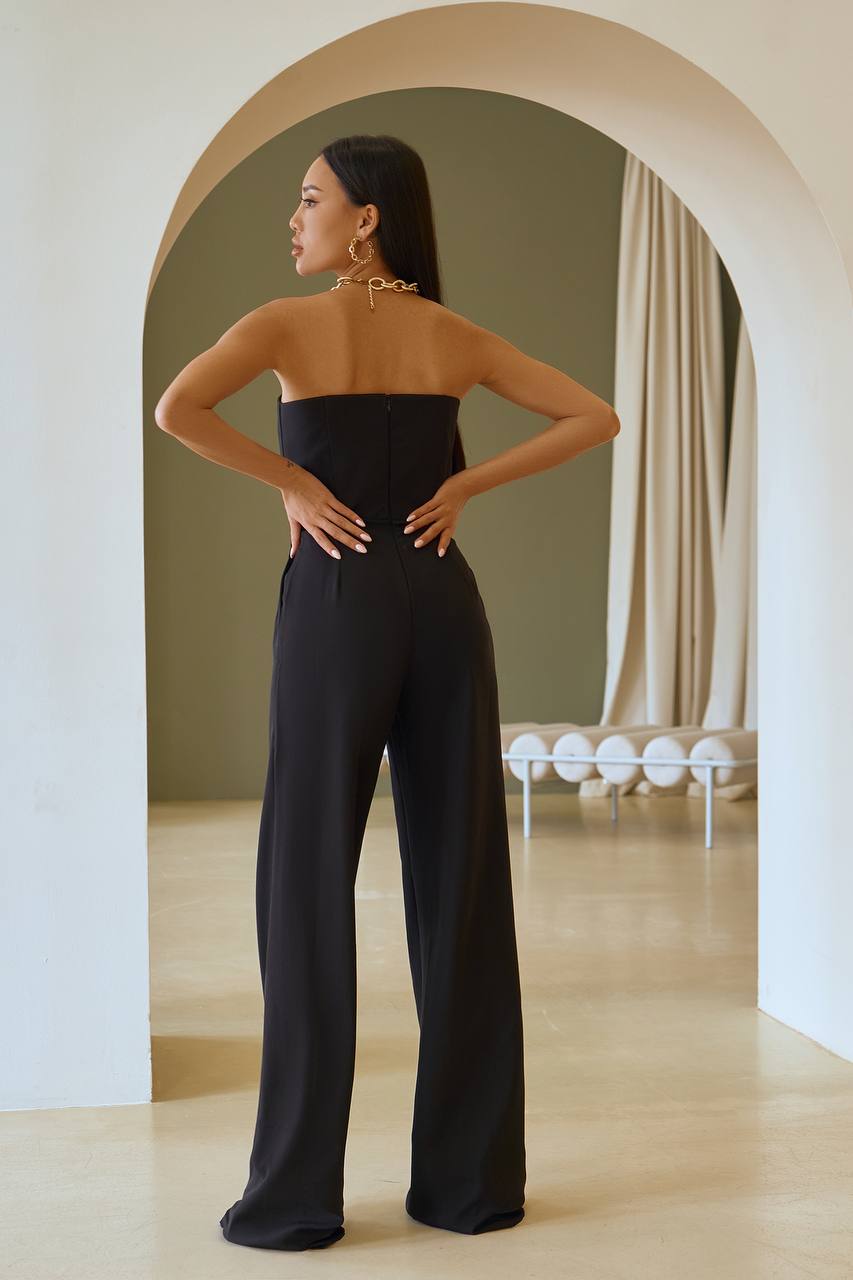 Black CORSET JUMPSUIT (ARTICLE 066)