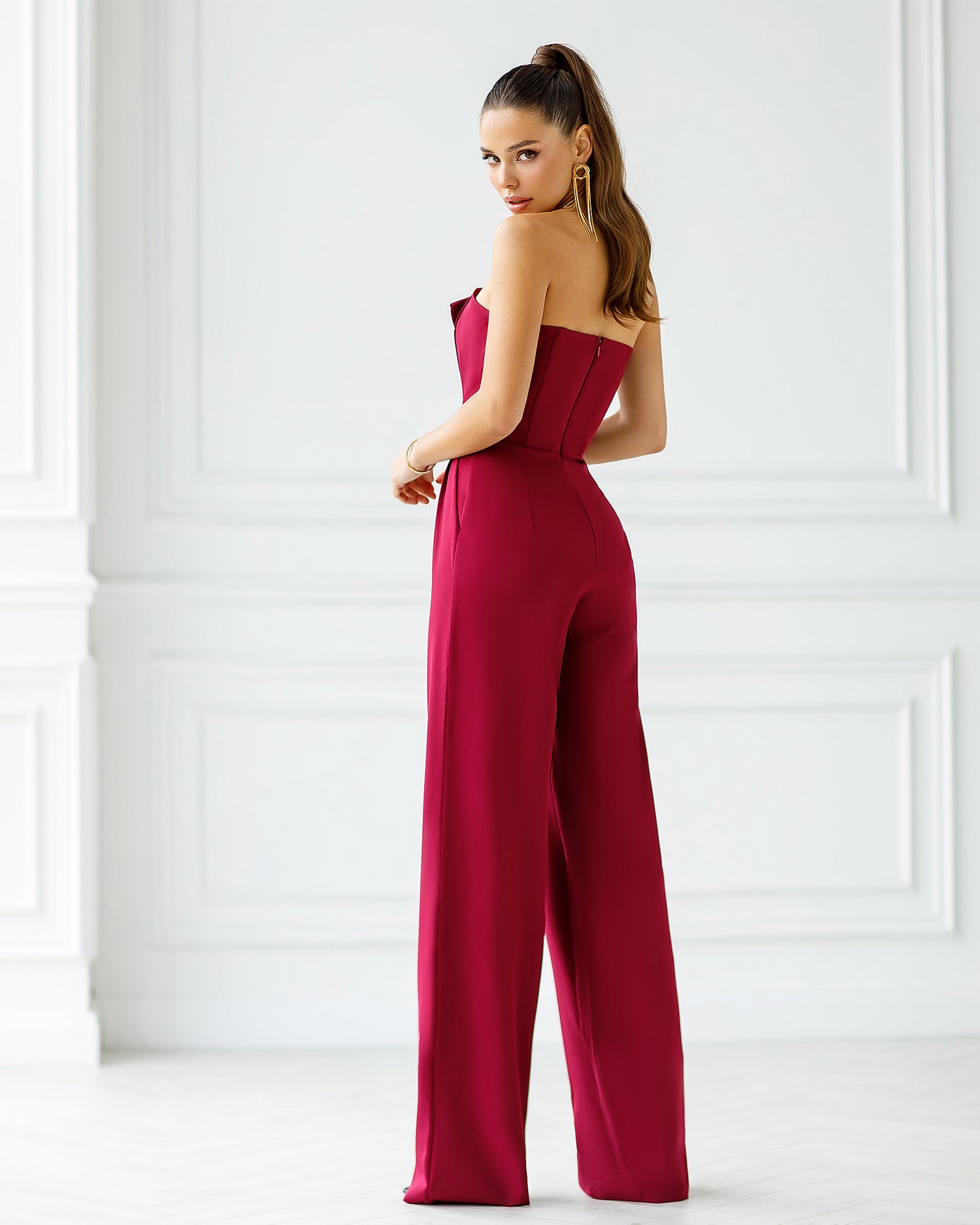 Bordeaux CORSET JUMPSUIT (ARTICLE 066)