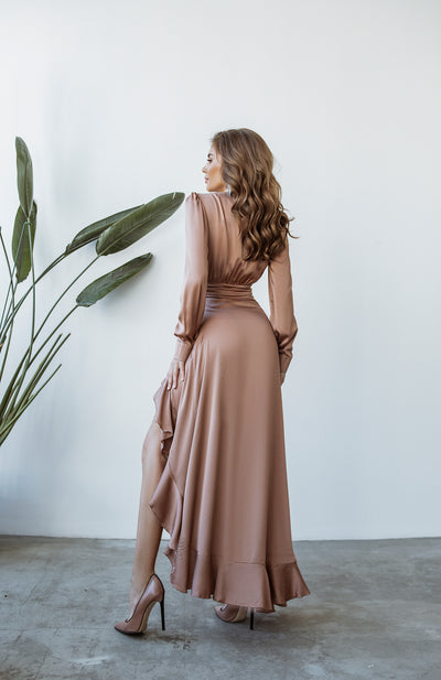 Mocco THIGH-SLIT MAXI DRESS (ARTICLE C257)