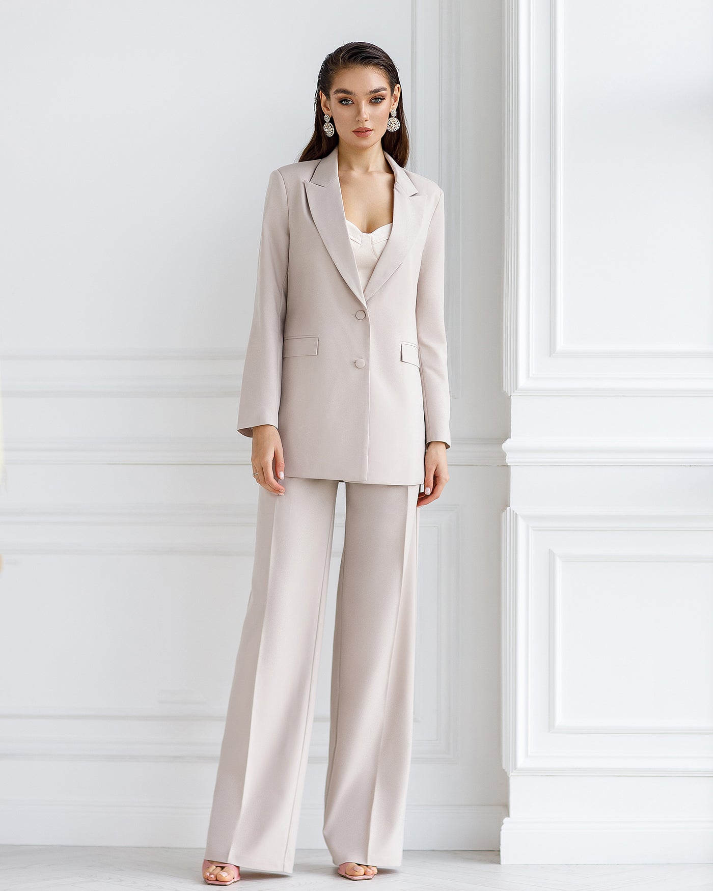 Beige OVERSIZED 2-PIECE SUIT (ARTICLE 410)