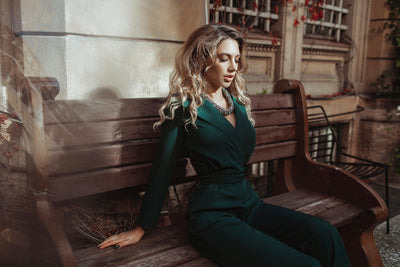 Emerald Bridal Jumpsuit (article 238)