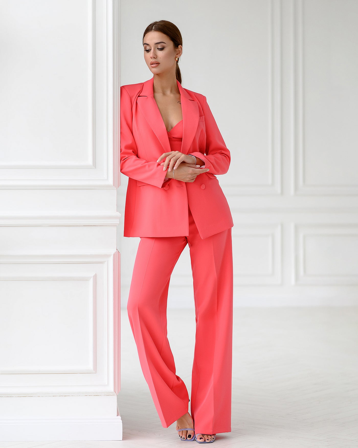 Coral Double Breasted Suit 3-Piece (article 300)