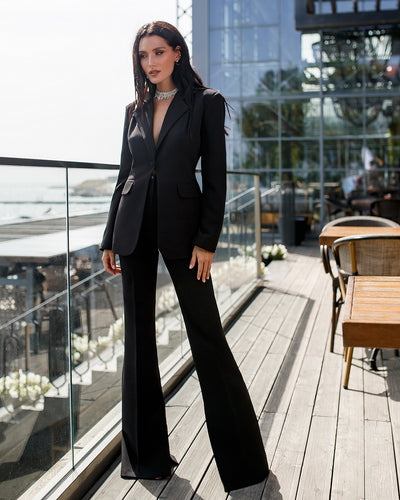 Black SINGLE-BREASTED SUIT 2-PIECE (ARTICLE 332)