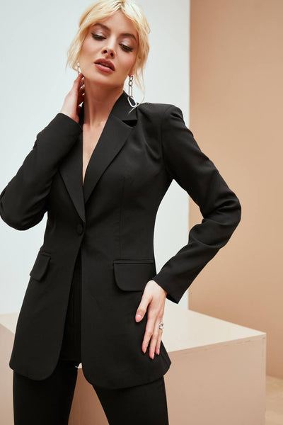 Black SINGLE-BREASTED SUIT 2-PIECE (ARTICLE 332)