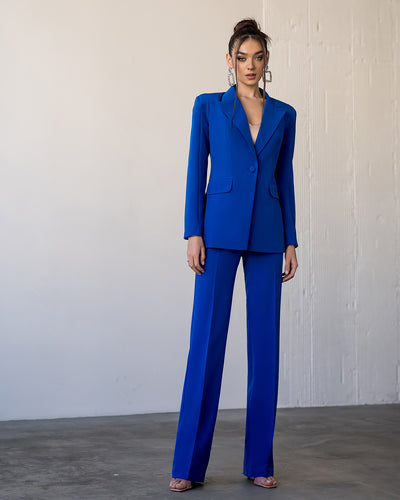 Blue SINGLE-BREASTED SUIT 2-PIECE (ARTICLE 354)