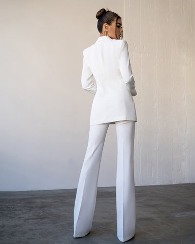 White Shawl Lapel Suit 2-Piece (article 314)