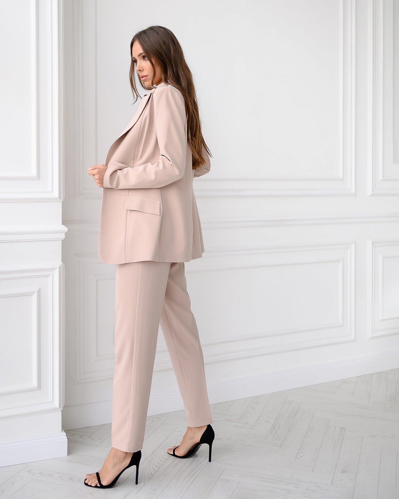 Beige REGULAR-FIT 3-PIECE SUIT (ARTICLE 012)