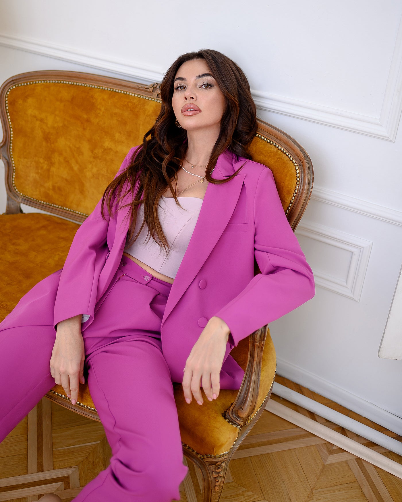 Purple Double-Breasted Suit 2-Piece (article 404)